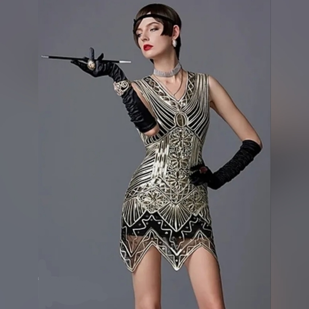 Great Gatsby Party dress Flapper 20' XL new